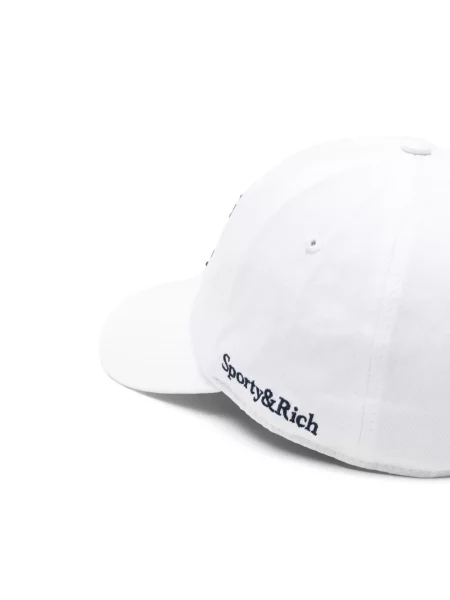 Κασκέτο Sporty & Rich με κέντημα λευκό