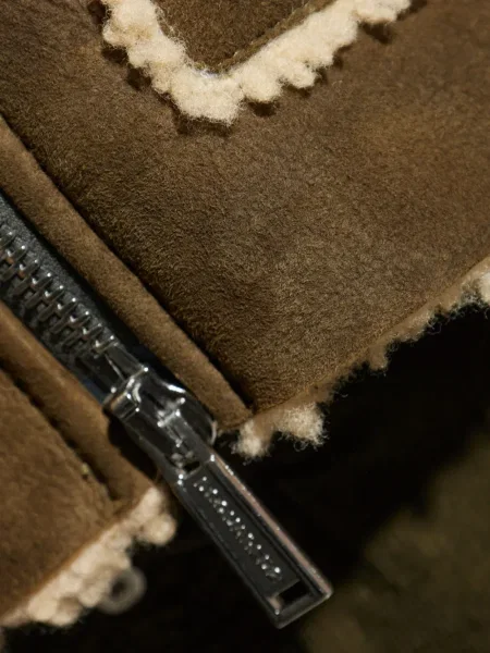 Geacă Dsquared2 cu glugă maro