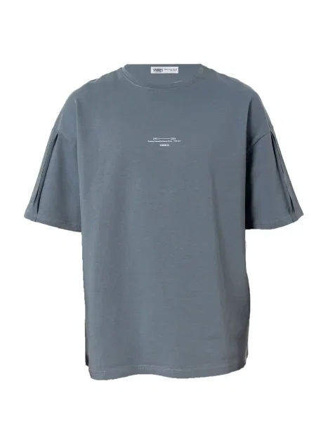 VAMOS CLO Tricou Marigold gri alb