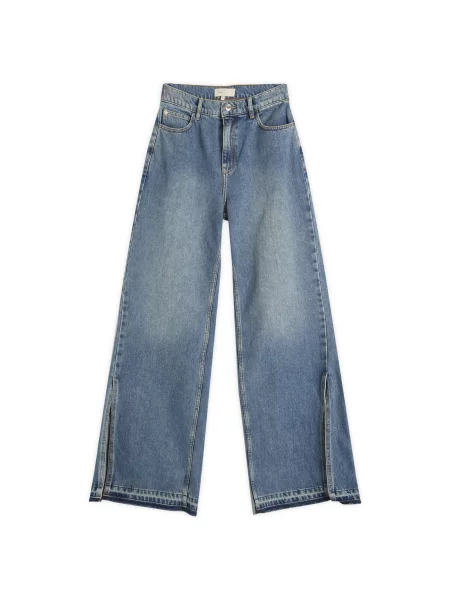 Szerokie jeansy Stel niebieskie