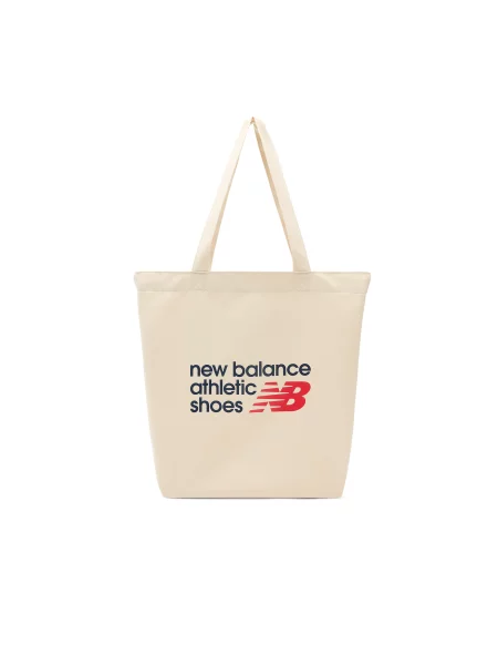Torba New Balance NB Athletics Graphic Tote Sea Salt/ Nb Navy/ Te Red Universal czerwona