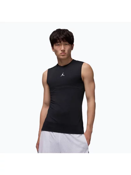 Koszulka termoaktywna Nike Jordan Sport Dri-FIT black/white biała