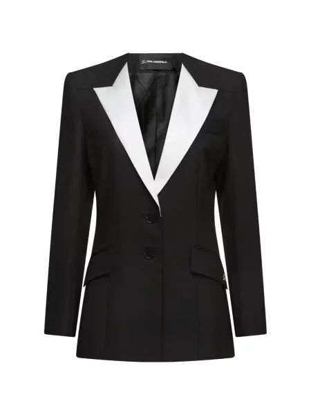 Sacou Karl Lagerfeld cu rever negru