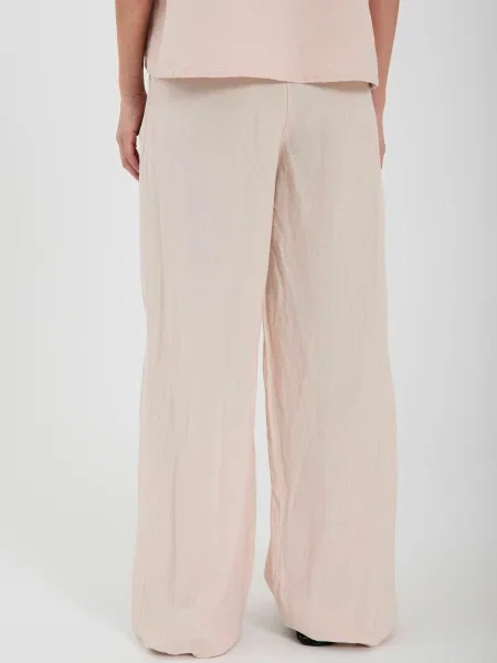 NORR Pantaloni Lineo deschis roz