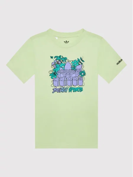 Adidas T-Shirt Graphic Stoked Beach żółty