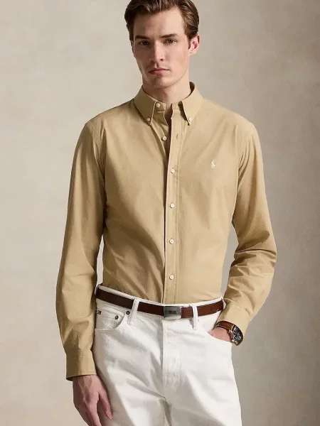 Polo Ralph Lauren cămașă pentru bărbați cu verde