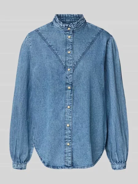 Bluzka jeansowa o kroju regular fit z czystej bawełny Pepe Jeans niebieska