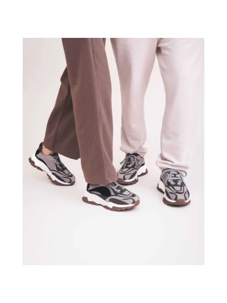 Pantofi Nae Vegan Shoes chunky gri