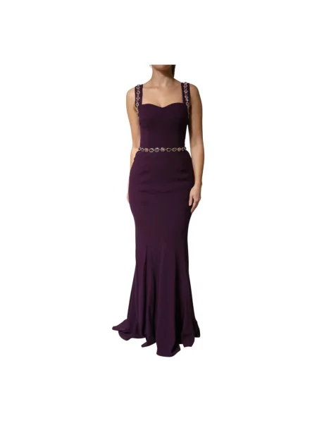 Sukienka Dolce And Gabbana fioletowa