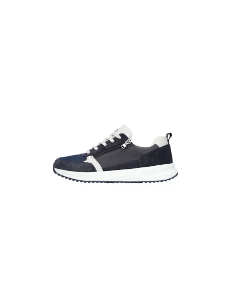 Sneakersy Waldläufer skórzane niebieskie