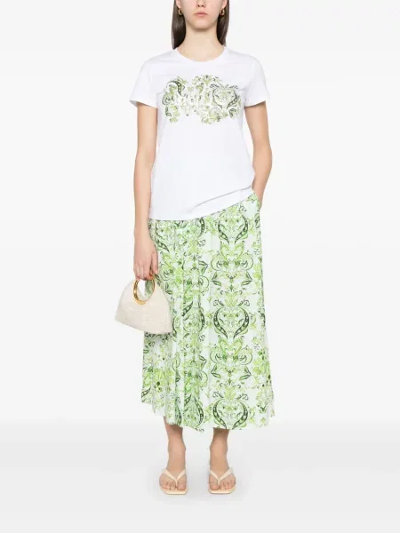 Tricou Liu Jo de cristal alb
