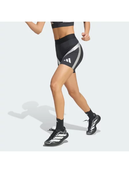 Krátké běžecké legíny Adizero Pro Techfit černé