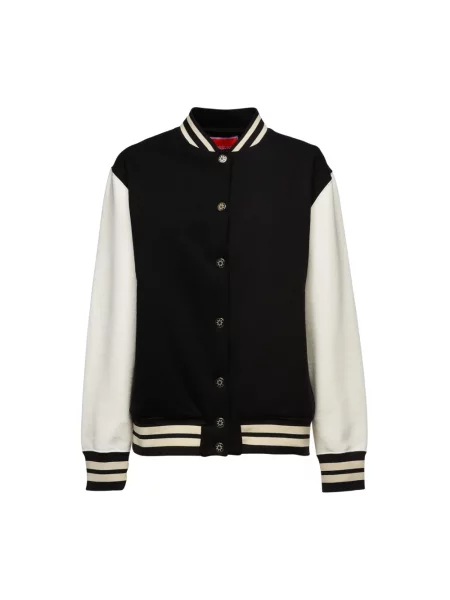 Haftowany kurtka bomber La Doublej czarny