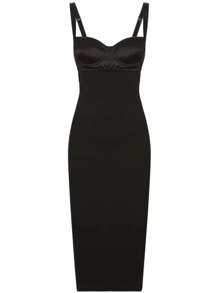 Rochie midi Dolce & Gabbana fără mâneci negru