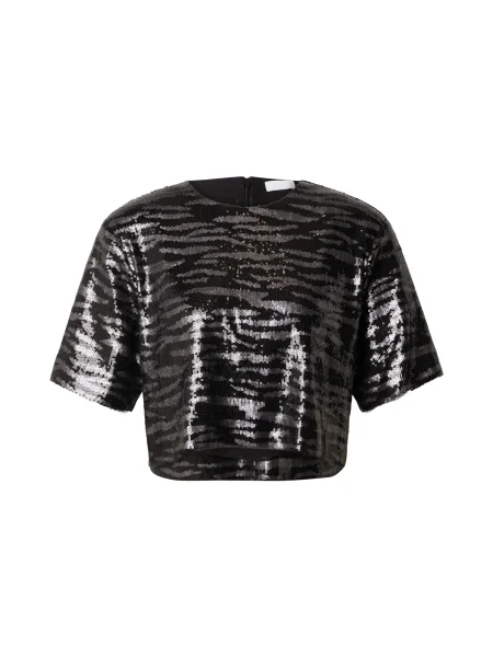 Blúzka Edition Dayo sivá čierna