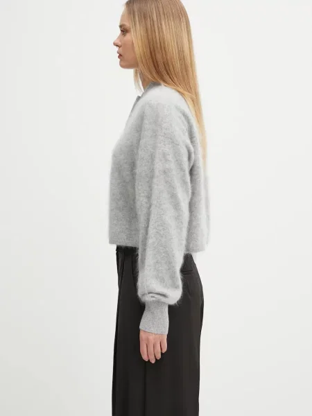 Ζακέτα κασμίρ Sportmax ERCOLE γυναικεία γκρι