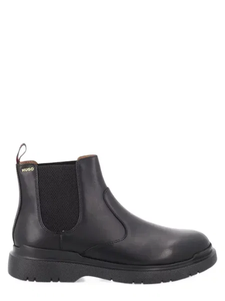 Botine chelsea Hugo cu autograf negru