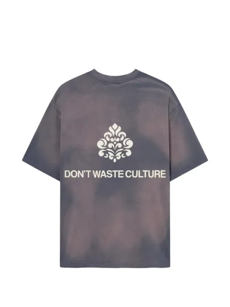 Tricou Don't Waste Culture cu imagine cu legături gri