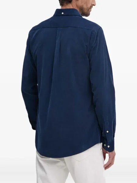 Cămașă Barbour de catifea cord albastru
