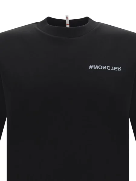 Raštuotas marškinėliai Moncler Grenoble juoda