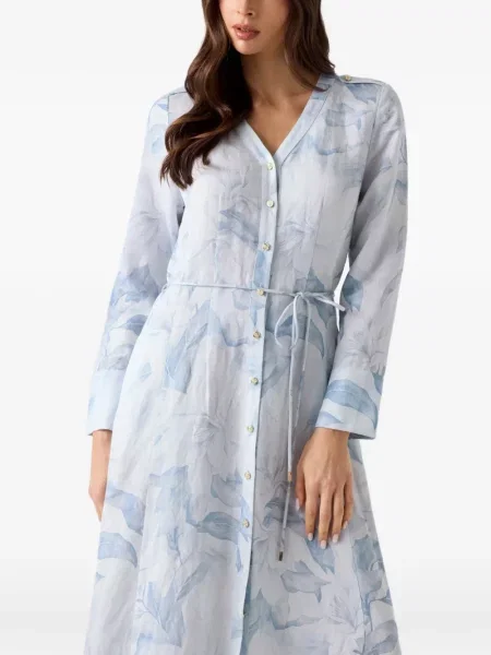 Rochie tip cămașă Guess alb