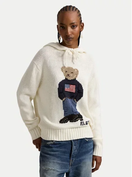 Ľanový sveter Polo Ralph Lauren béžová