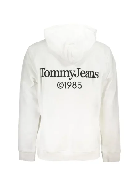 Суичър с качулка Tommy Hilfiger с принт бяло