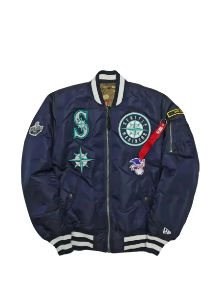 Reversibil geacă bomber New Era Cap albastru