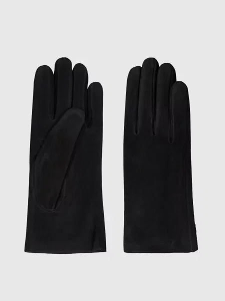 Замшевые перчатки Sermoneta Gloves черные