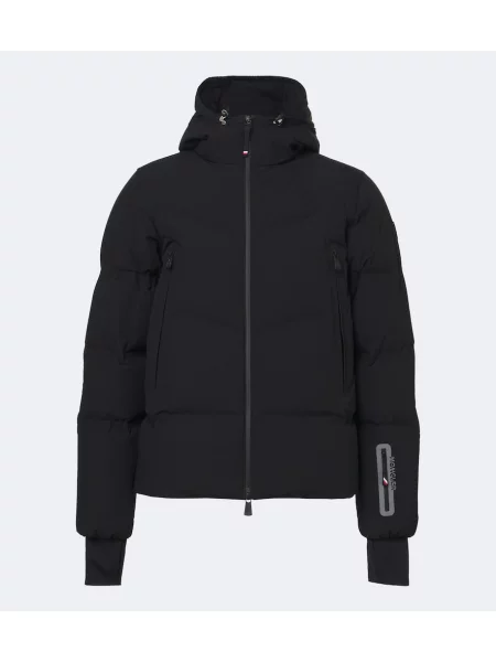 Lyžařská bunda Moncler Grenoble s kapucí černá