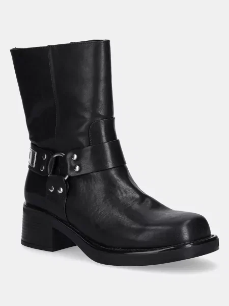 Just Cavalli botine cu drept negru