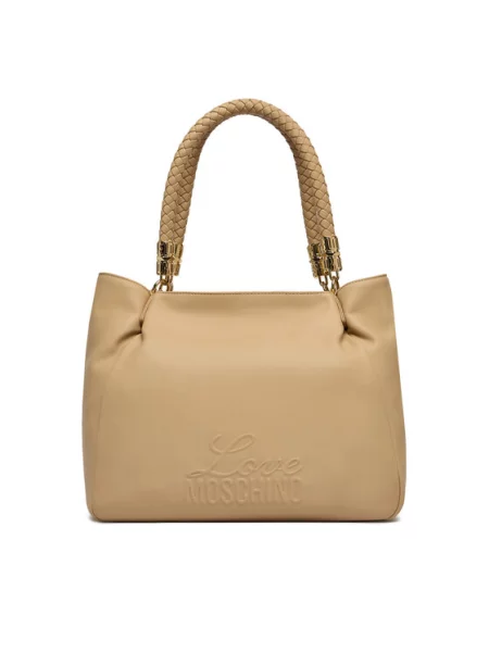 LOVE MOSCHINO Ročna torba bež