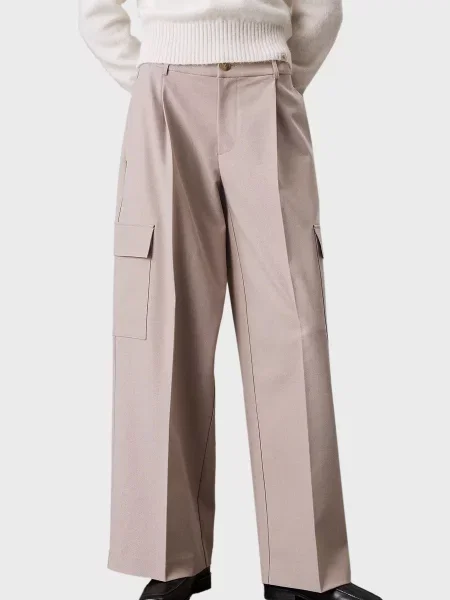 Штани карго Calvin Klein Jeans бежеві