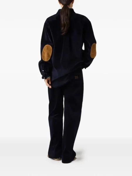 Spodnie Miu Miu brązowe