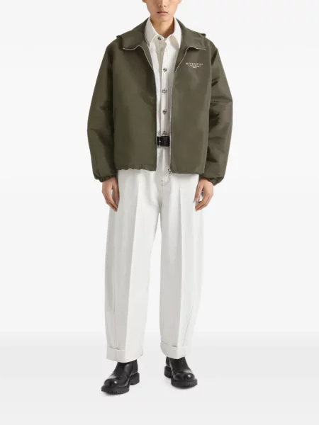 Geacă de vânt Givenchy cu broderie verde
