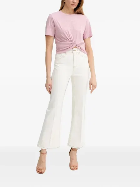 Tricou Liu Jo cu broderie roz