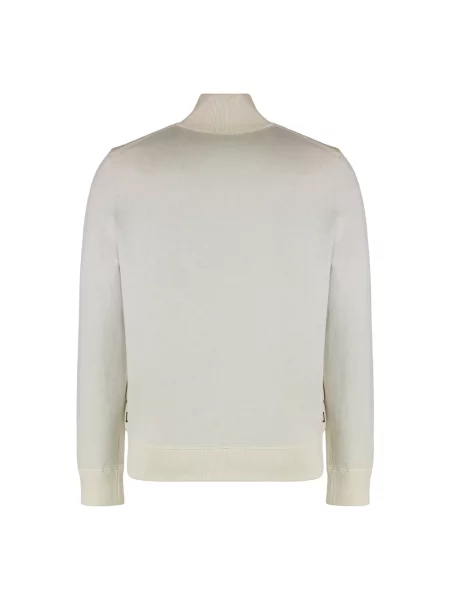 Bluza rozpinana o kroju regular fit z pikowanym przodem model ‘HERNESTO’ Boss biała