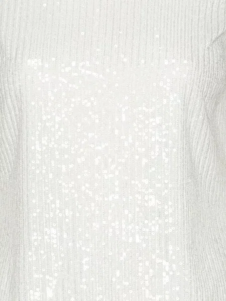 Tricou Rotate Birger Christensen cu paiete alb