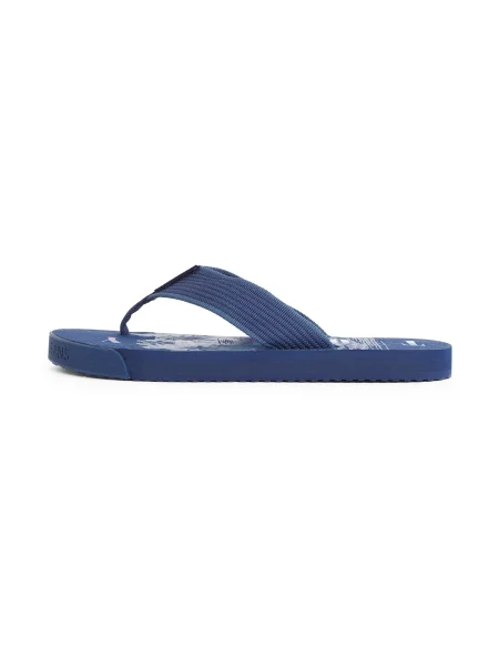 Žabky Tommy Jeans Elevated Beach Sandal velvet blue modré