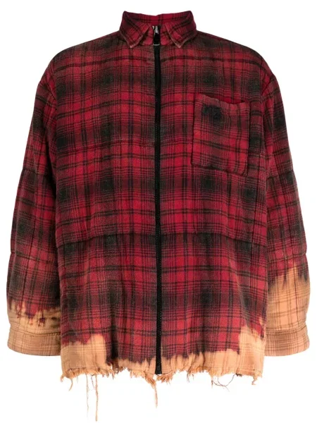 Cămașă Natasha Zinko în carouri roșu