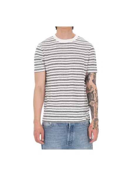 Lniana koszulka A.p.c. w paski