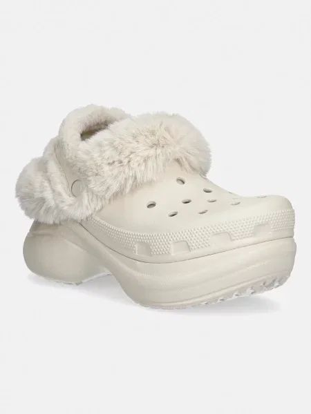 Crocs papuci de casă Bae Lined Clog bej