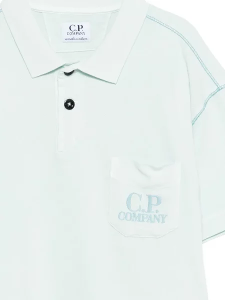 Koszulka polo dziecięca C.p. Company niebieska