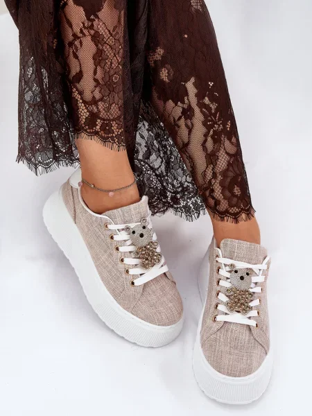 Tenisky S. Barski na platformě s potiskem