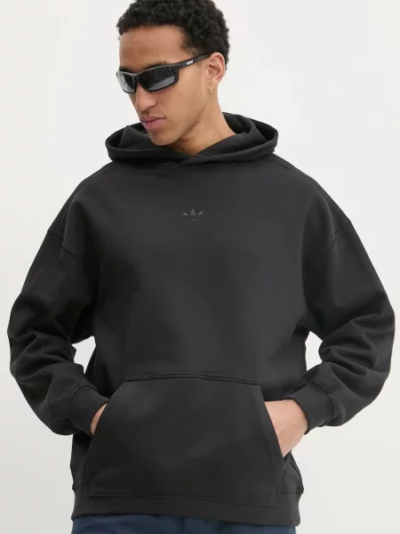 Суичър с качулка Adidas Originals черно