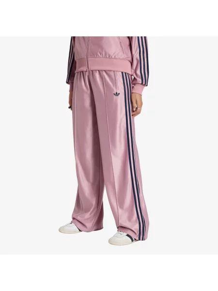 Pantaloni adidas Metallic Firebird Loose Track Pant Magic Mauve/ Night Indigo XS roz