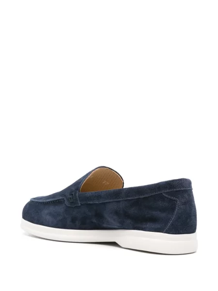 Pantofi loafer Doucal's din piele de căprioară albastru