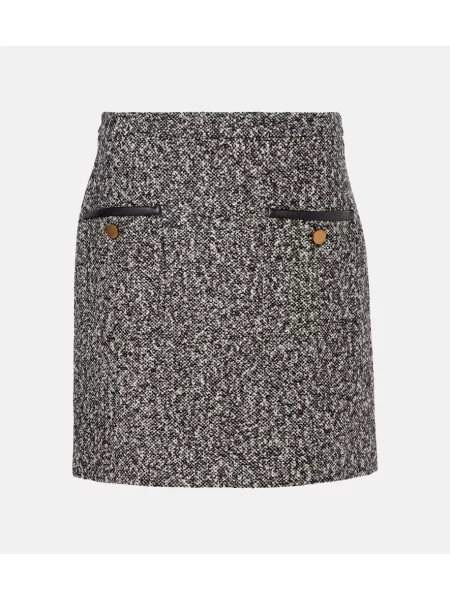 Fustă Max Mara de lână negru