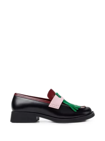 Pantofi loafer Camper cu franjuri din piele negru