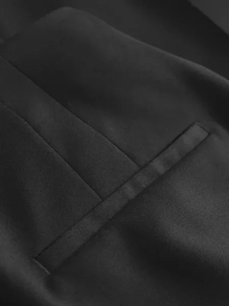 Pantaloni Mark Kenly Domino Tan de lână negru